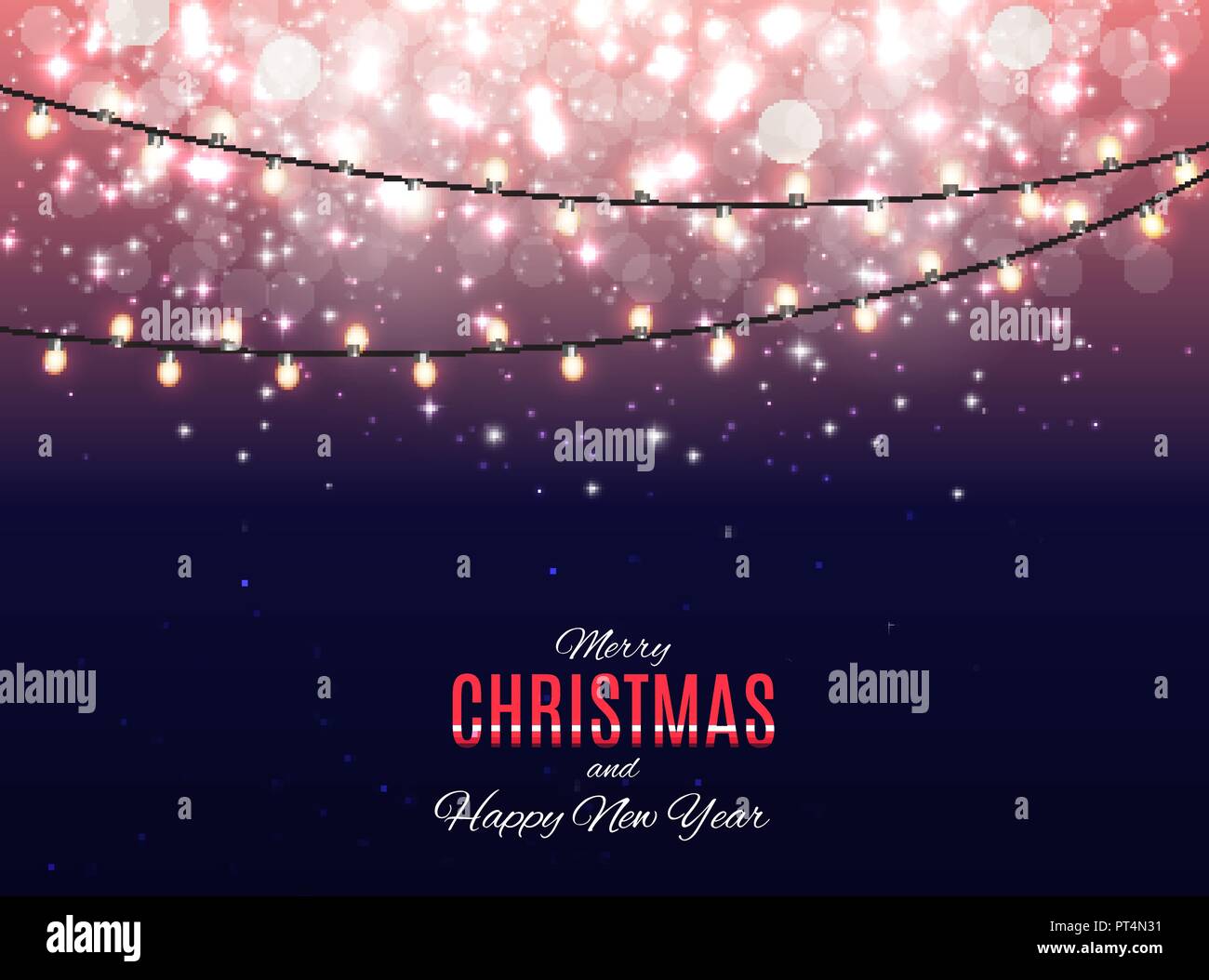 Merry Christmas and New Year Background. Vector Illustration Stock ...