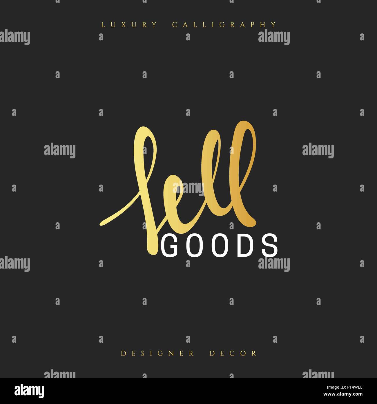 Sell goods Calligraphic handmade. Advertising Poster design. Sale