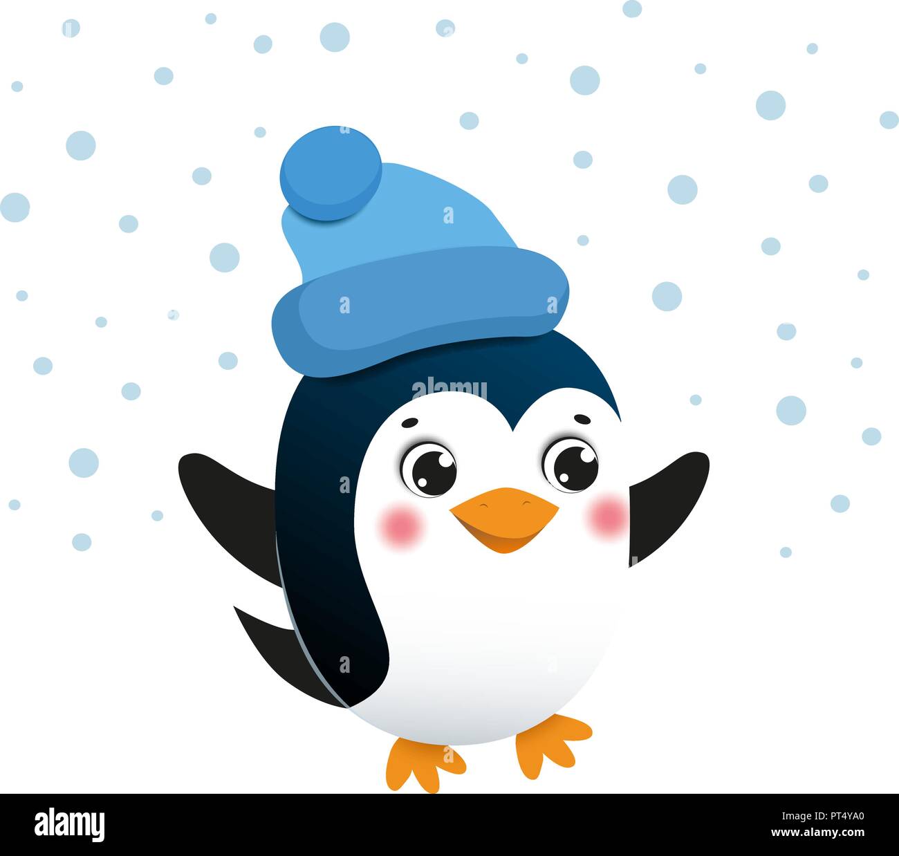 Funny cartoon penguin with blue Santa's hat Stock Vector Image & Art - Alamy Funny cartoon penguin with blue Santa's hat Stock Vector Image & Art - Alamy