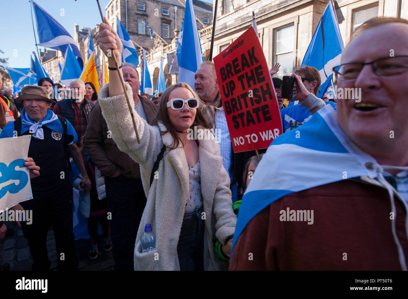 Edinburgh, UK. 6th Oct 2018. Thousands march in Edinburgh for the ...