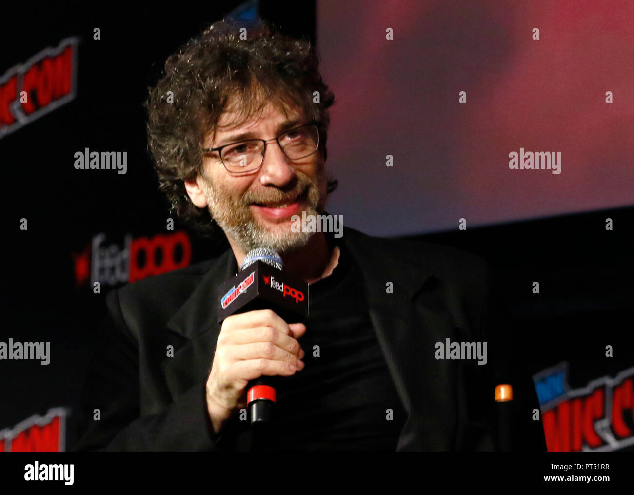 New York, NY, USA. 6th Oct, 2018. Neil Gaiman at the Good Omens panel