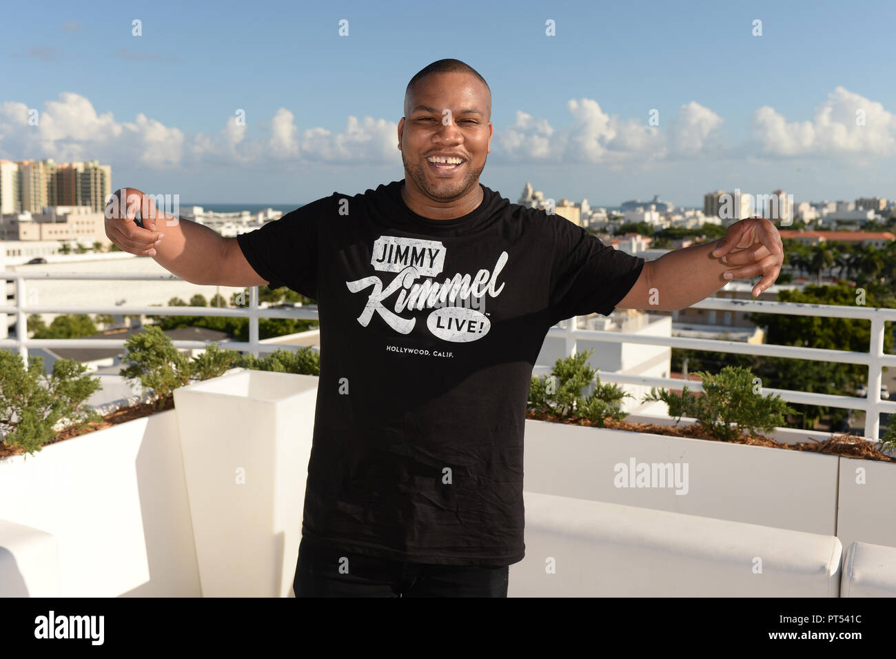 MIAMI BEACH, FL - OCTOBER 05: DJ MLK poses for a portrait during the ...