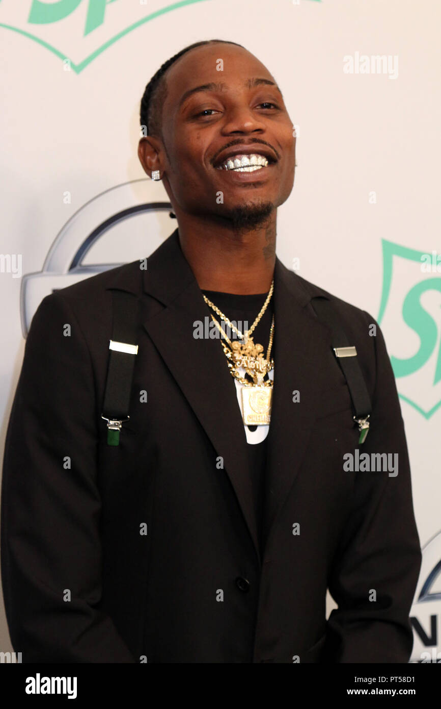 Miami, FL, USA. 6th Oct, 2018. Flipp Dinero at the 2018 BET Hip Hop Awards at the Fillmore Theater in Miami, Florida on October 6, 2018. Credit: Walik Goshorn/Media Punch/Alamy Live News Stock Photo