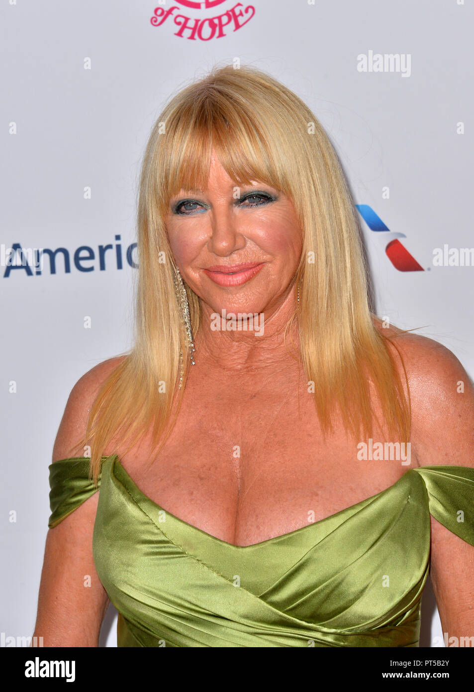 LOS ANGELES, CA. October 06, 2018: Suzanne Somers at the 2018 Carousel of Hope Ball at the Beverly Hilton Hotel. Picture: Paul Smith/Featureflash Credit: Paul Smith/Alamy Live News Stock Photo