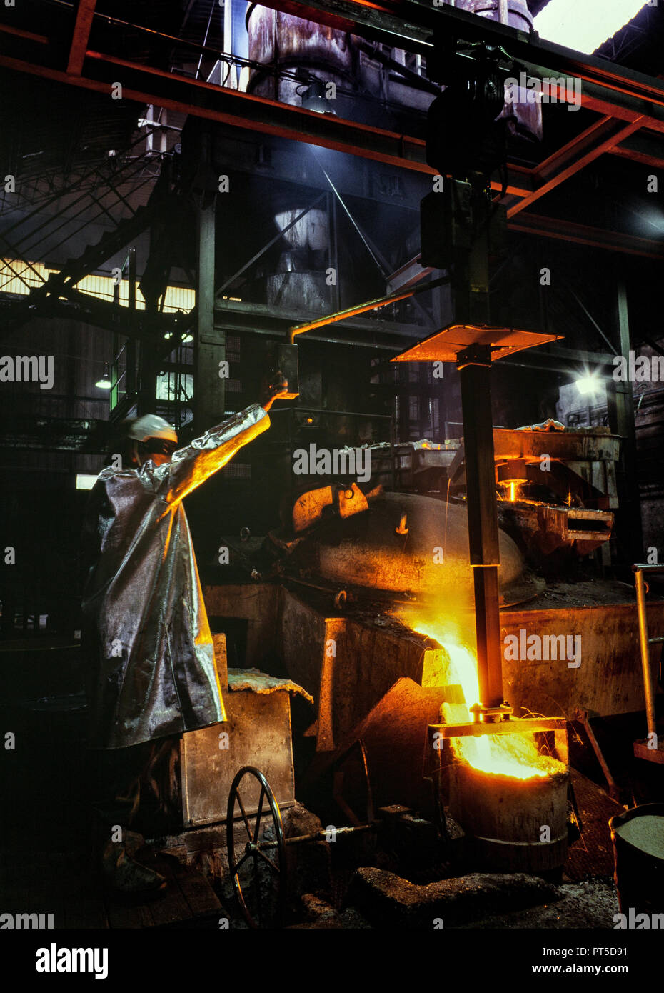 cast iron foundry Stock Photo