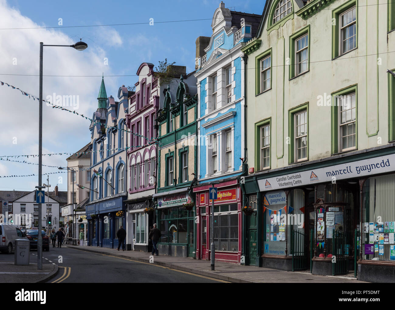 Bridge Street, Caernarfon, Gwynedd, Wales, UK Stock Photo Alamy
