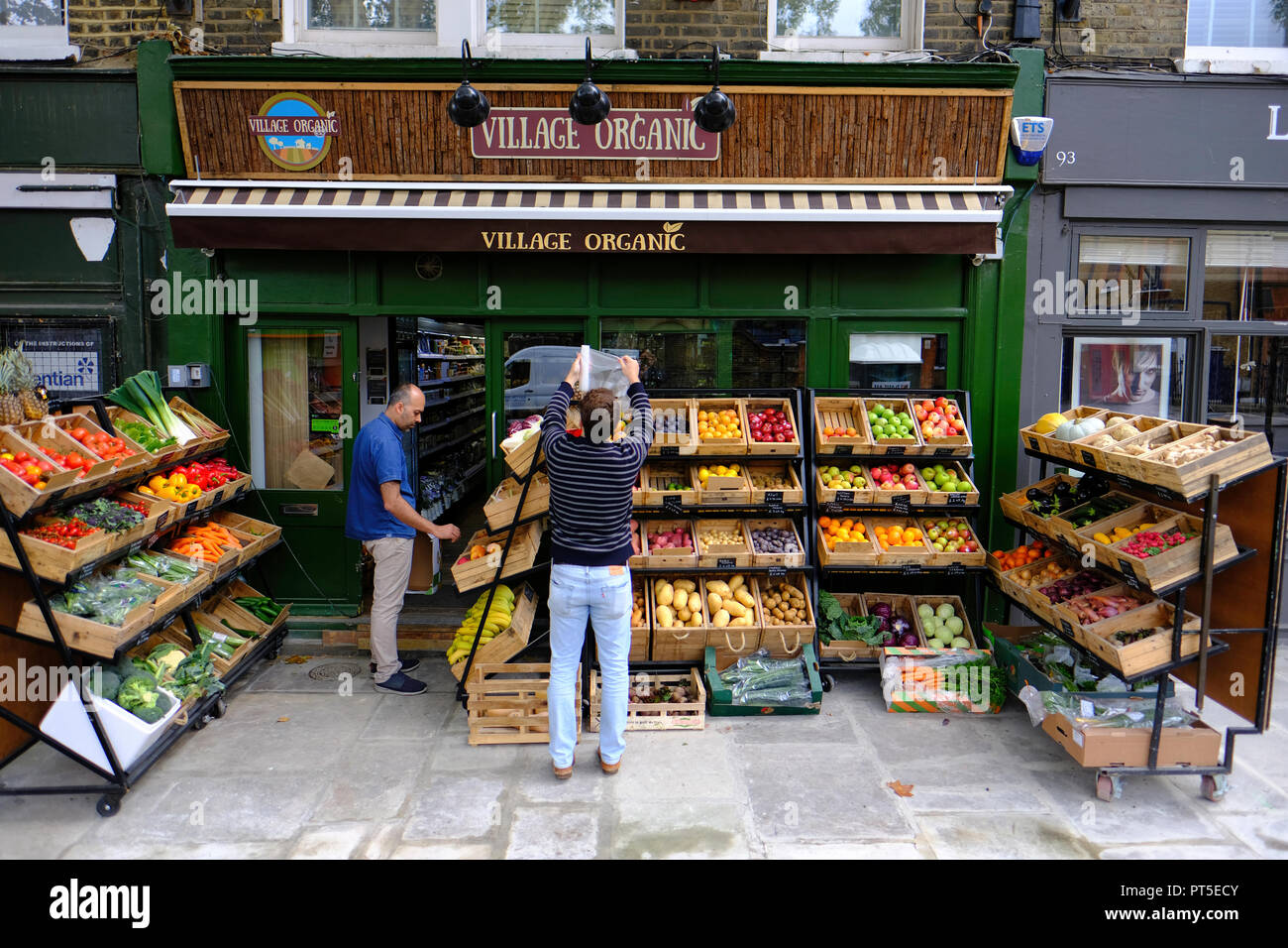 Local convenience store, Local shop at Lauriston Road, Hackney, London, United Kingdom Stock Photo