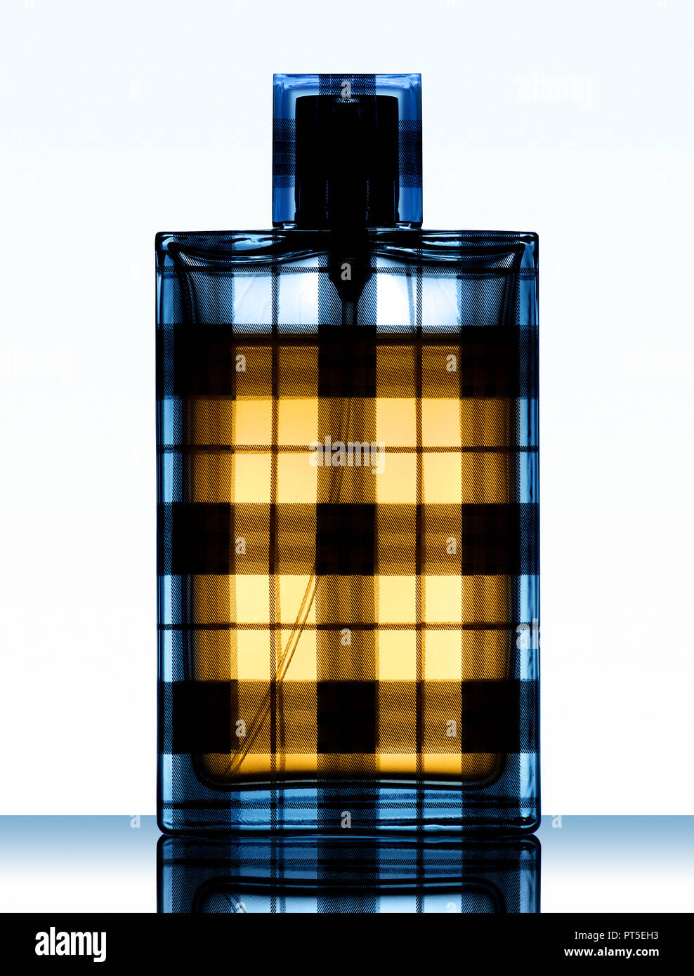 Silhouette of a Burberry Brit Men's Eau de Parfume Spray Stock Photo - Alamy