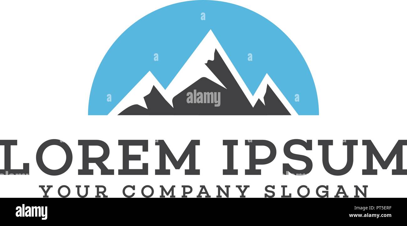 mountain logo design concept template Stock Vector Image & Art - Alamy