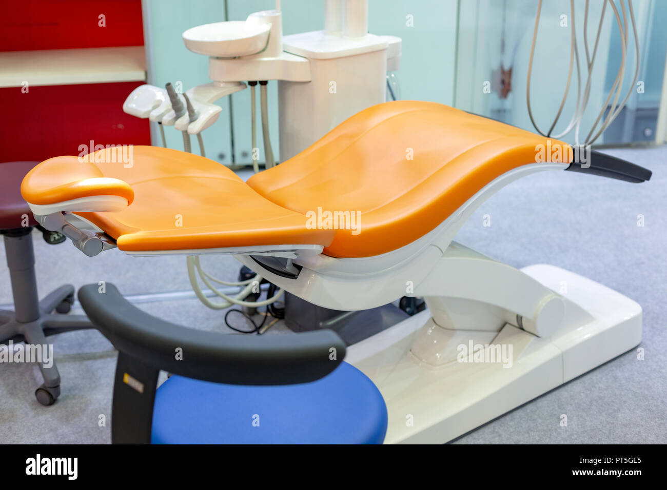 Modern Dental Clinic, Dentist chair and other accessories used by