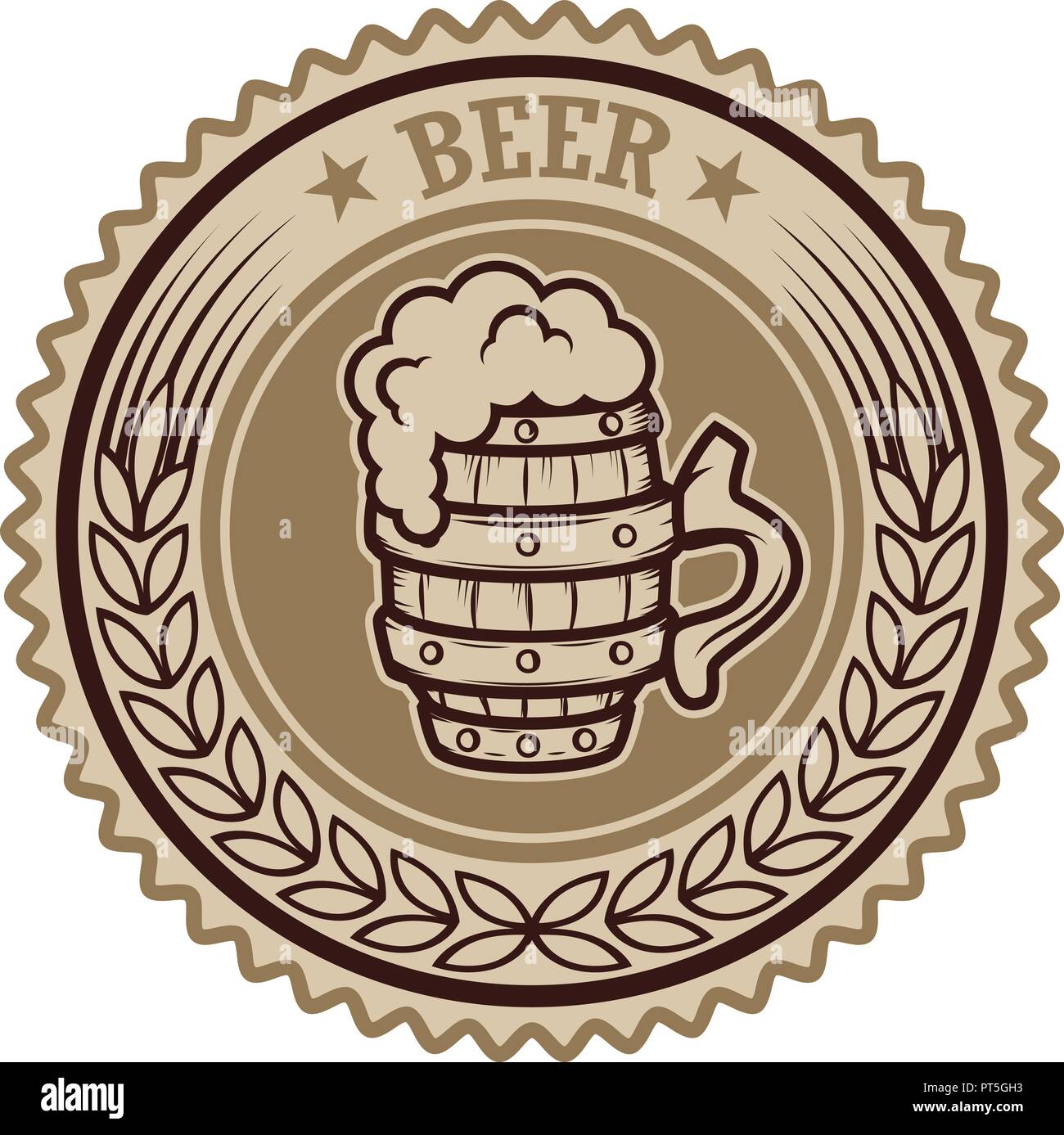 Vintage beer label. Design elements for logo, label, emblem, sign, menu ...