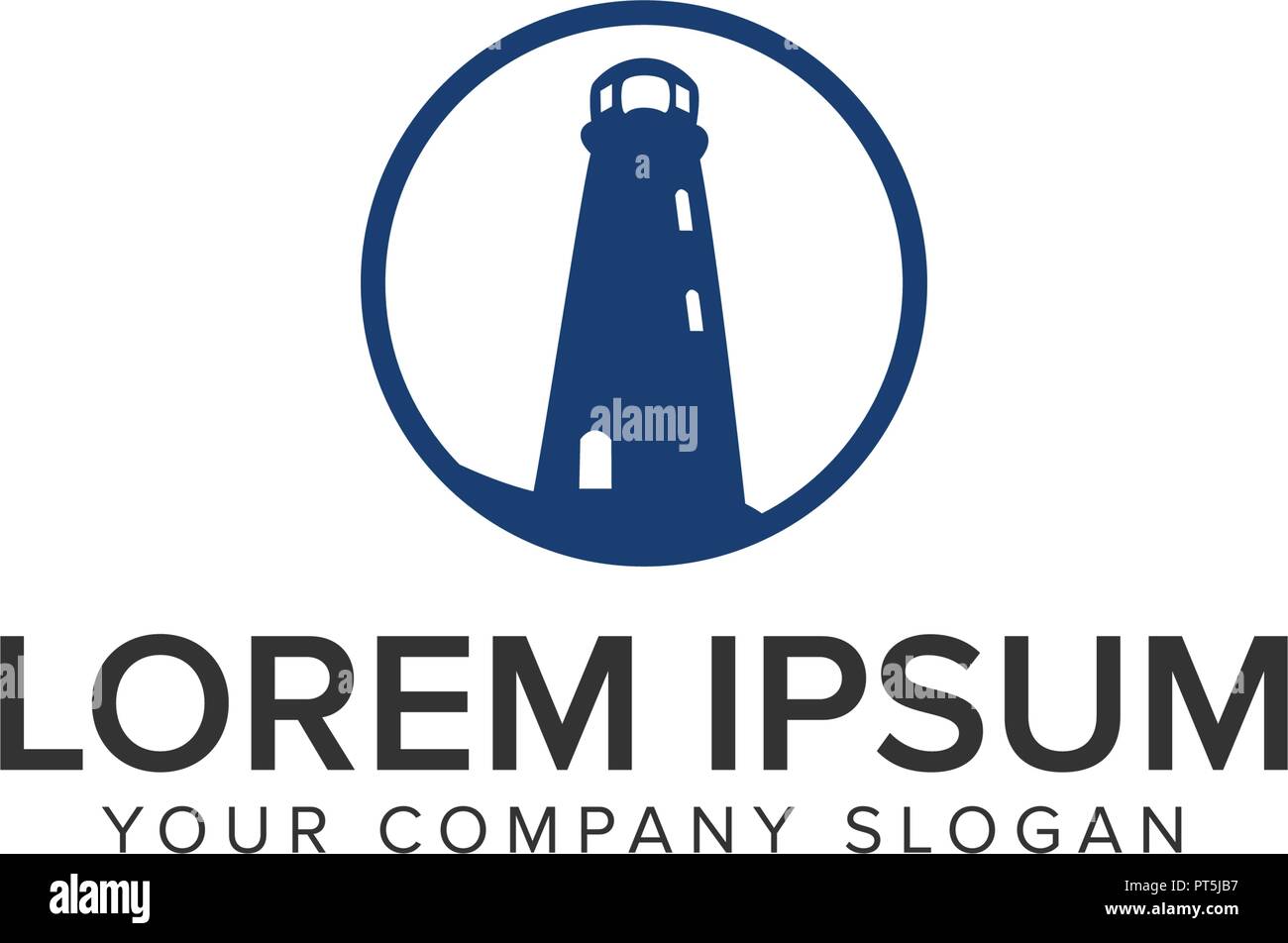 light house logo design concept template Stock Vector Image & Art Alamy