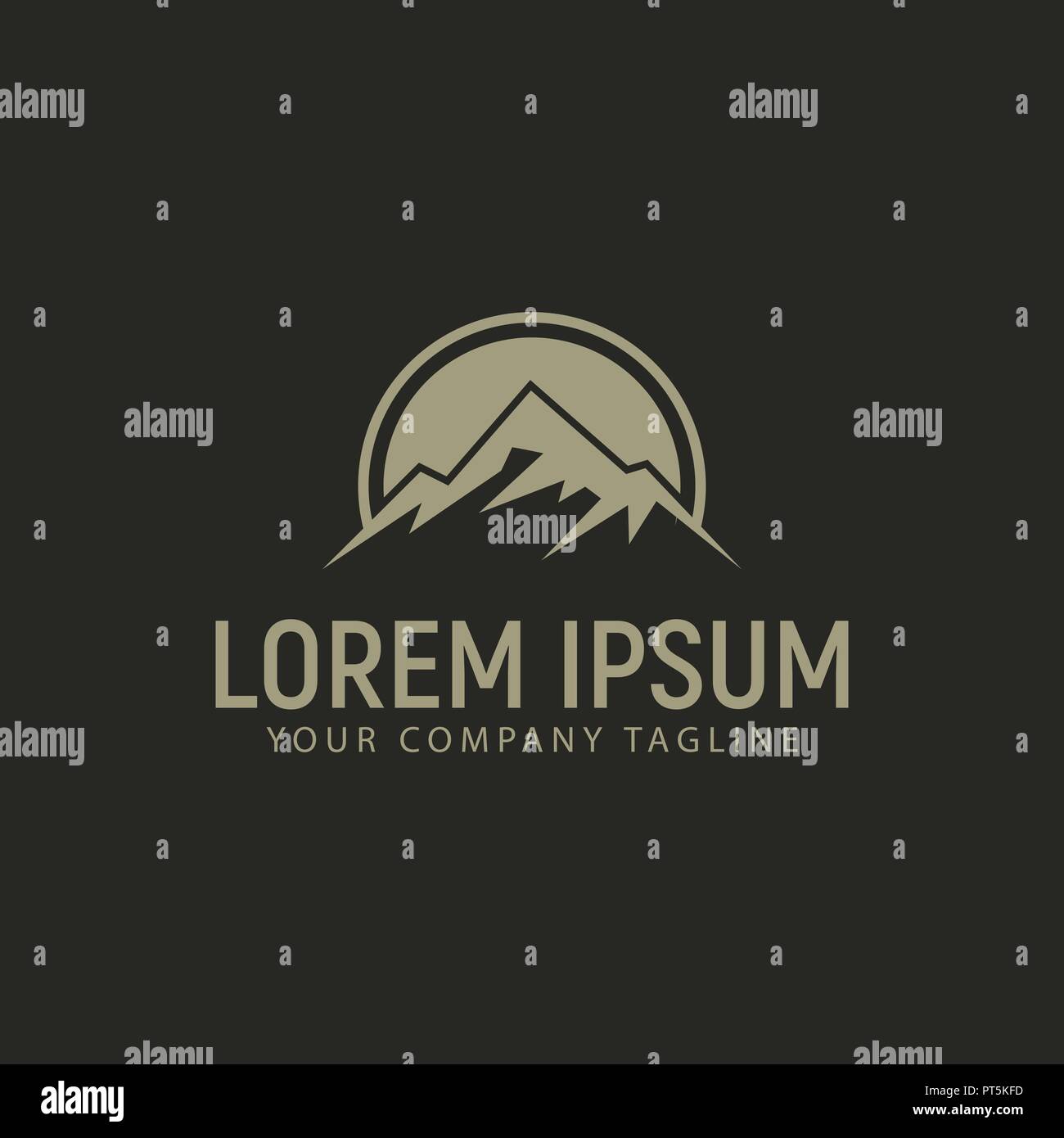 mountain logo design concept template Stock Vector Image & Art - Alamy