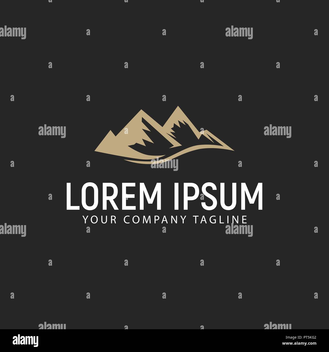 mountain logo design concept template Stock Vector Image & Art - Alamy