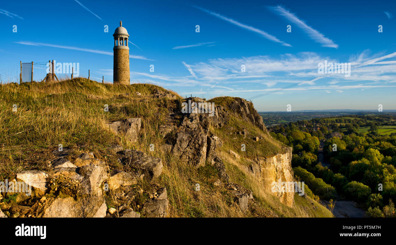 Crich Stand. Memorial of the Sherwood Foresters Regiment, Derbyshire, England (2) Stock Photo