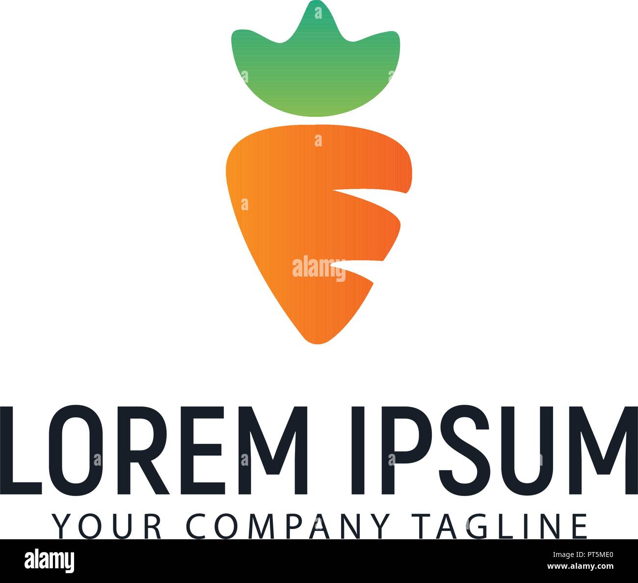 carrot logo design concept template Stock Vector Image & Art Alamy