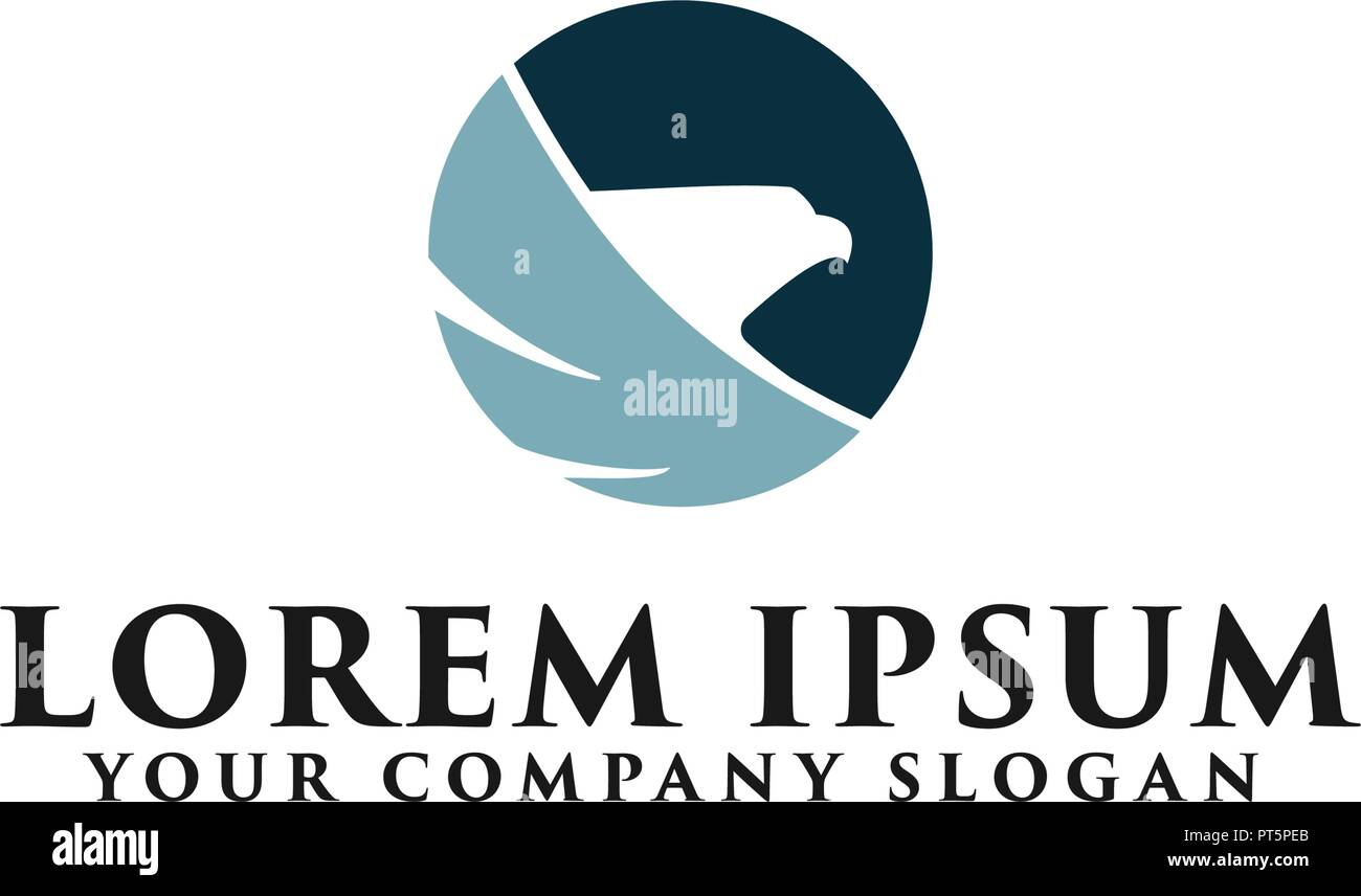 head eagle bird logo design concept template Stock Vector Image & Art ...