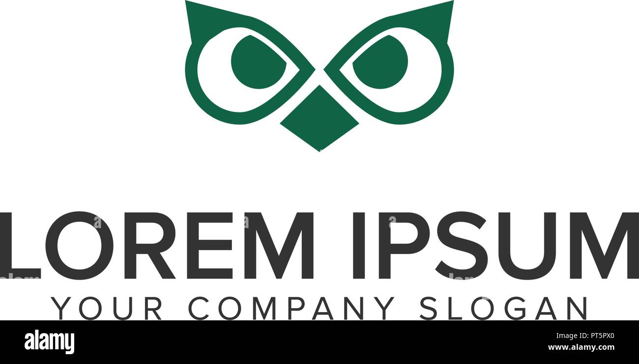 owl eye logo design concept template Stock Vector Image & Art Alamy