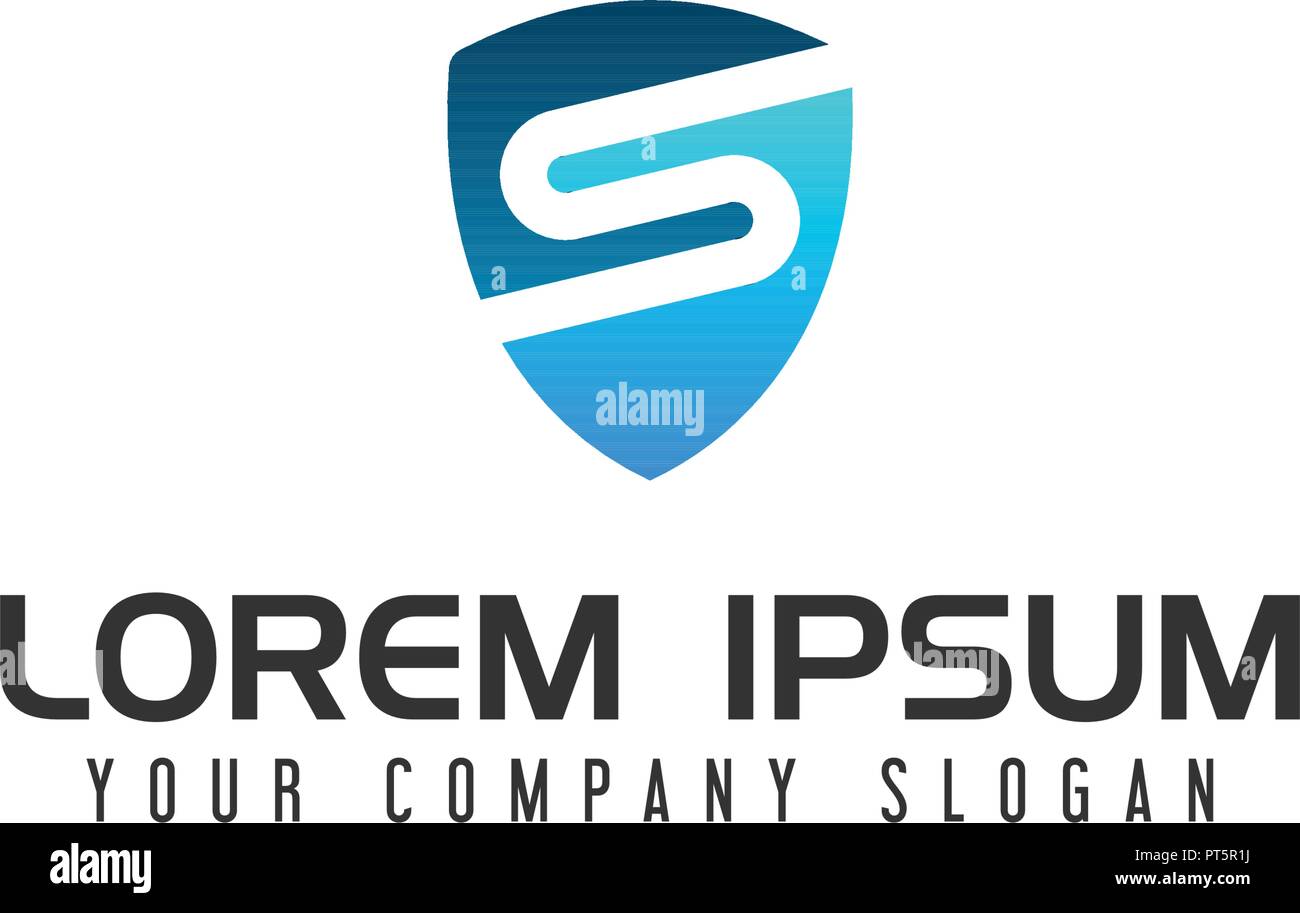 shield letter S logo design concept template Stock Vector Image & Art ...