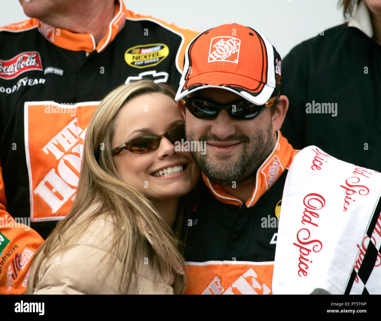 Tony Stewart celebrates winning the NASCAR Gatorade Duel #1 at Daytona ...