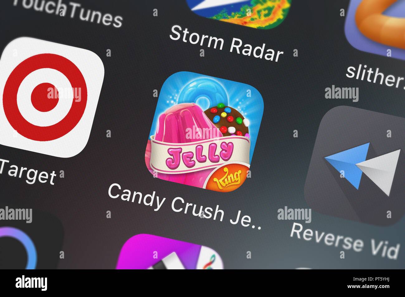 Candy crush iphone hi-res stock photography and images - Alamy