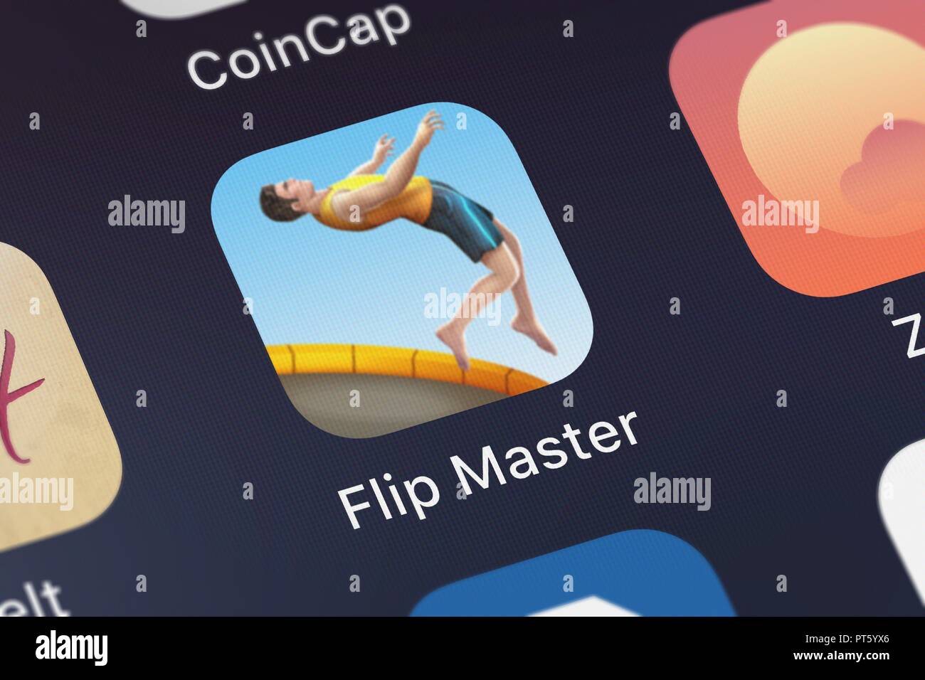 London, United Kingdom October 06, 2018 Screenshot of the mobile app