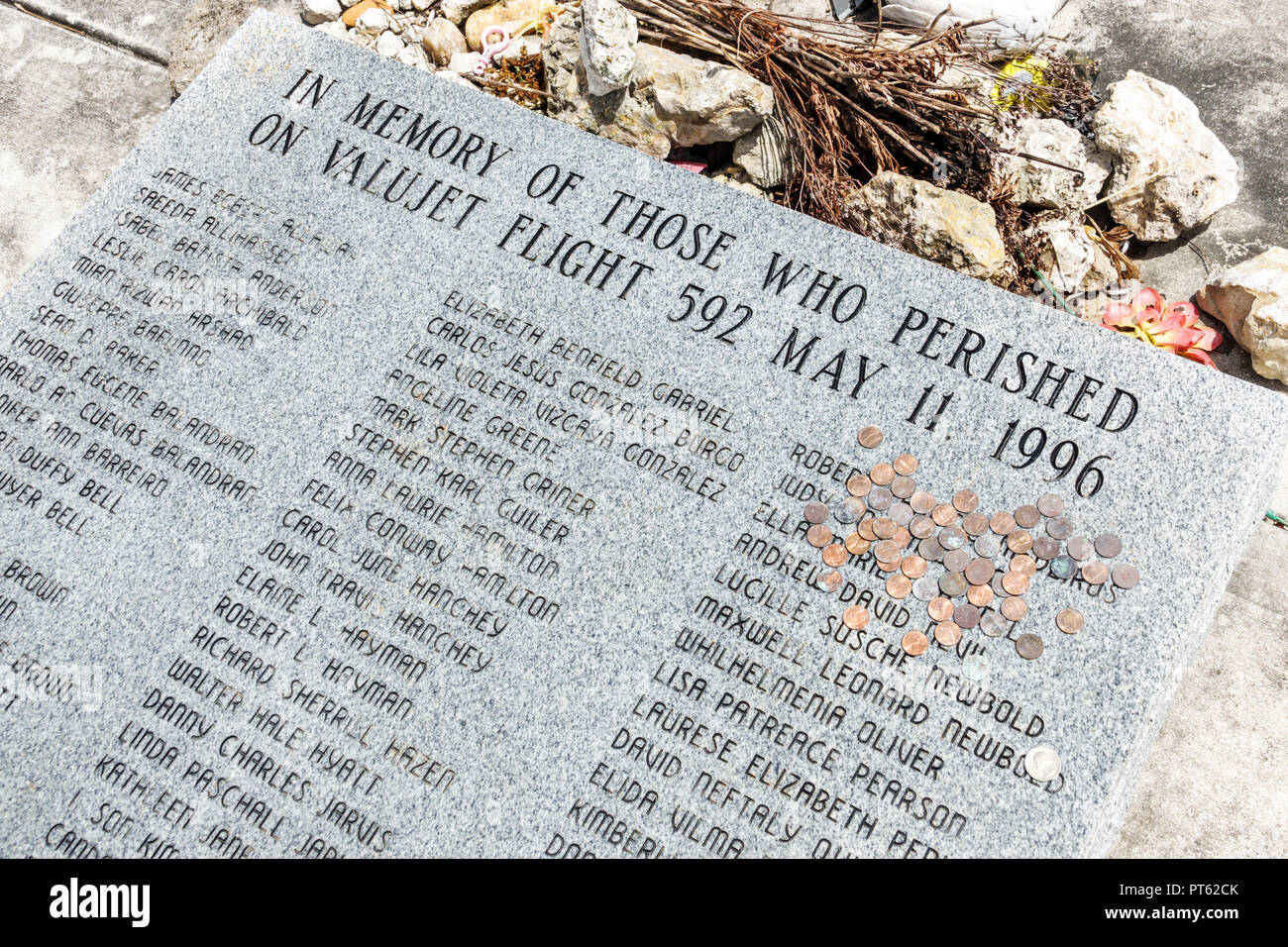 Florida, Miami, Everglades National Park, ValuJet Flight 592 Memorial