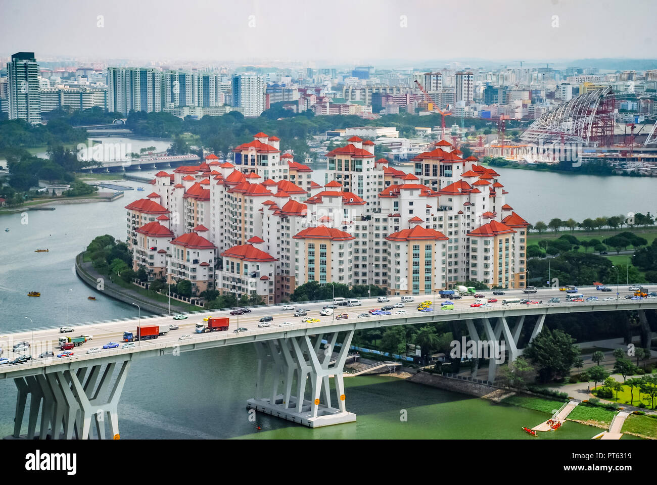 Aerial view city rich hi-res stock photography and images - Alamy