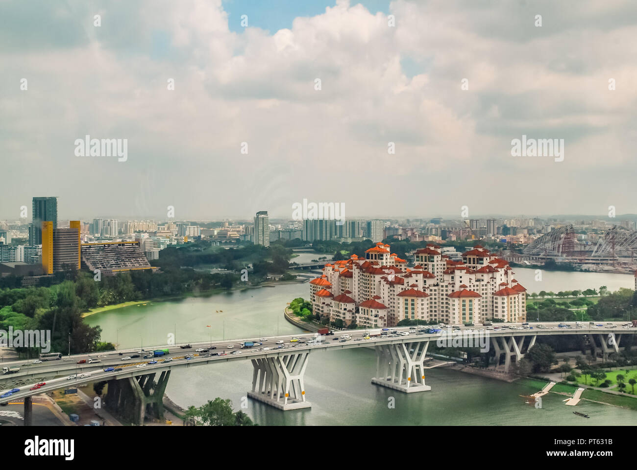 Aerial view famous singapore hi-res stock photography and images - Alamy
