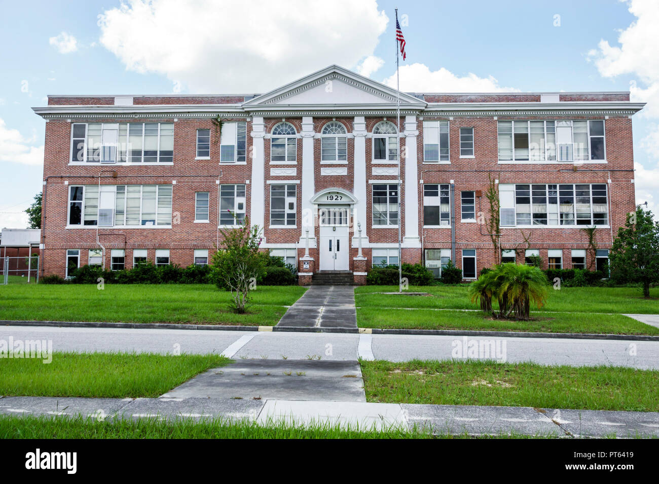 Florida,Davenport,Elementary School 1927,historic building front