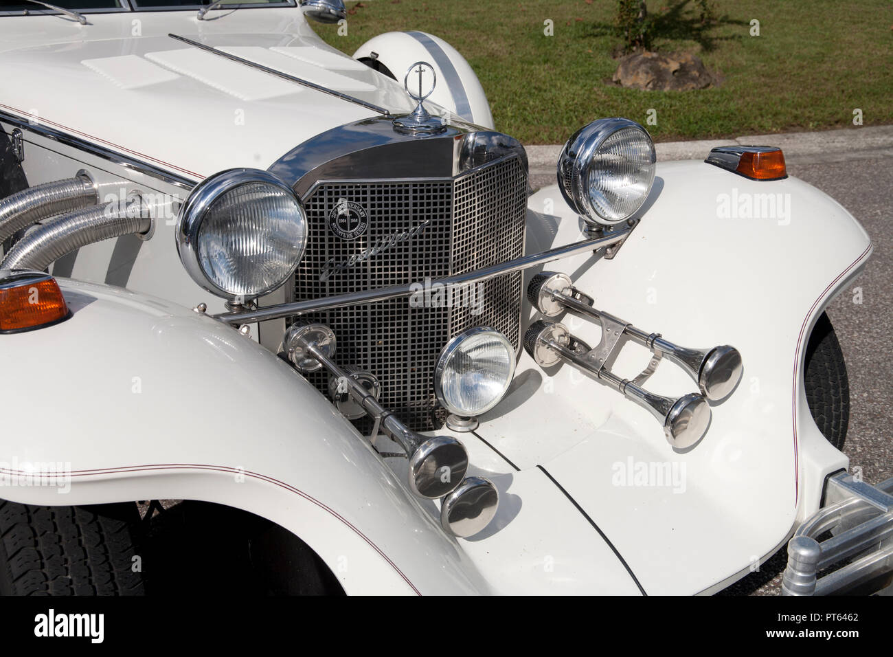 Excalibur - Classic Collectible Luxury Automobile Stock Photo