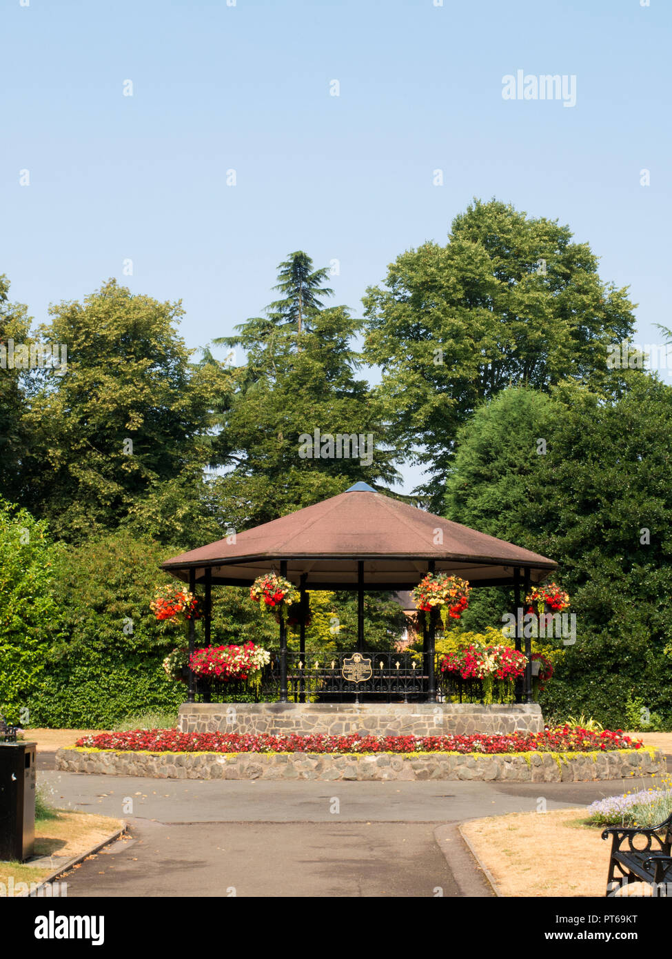 Band stand Queens Park Loughborough Stock Photo