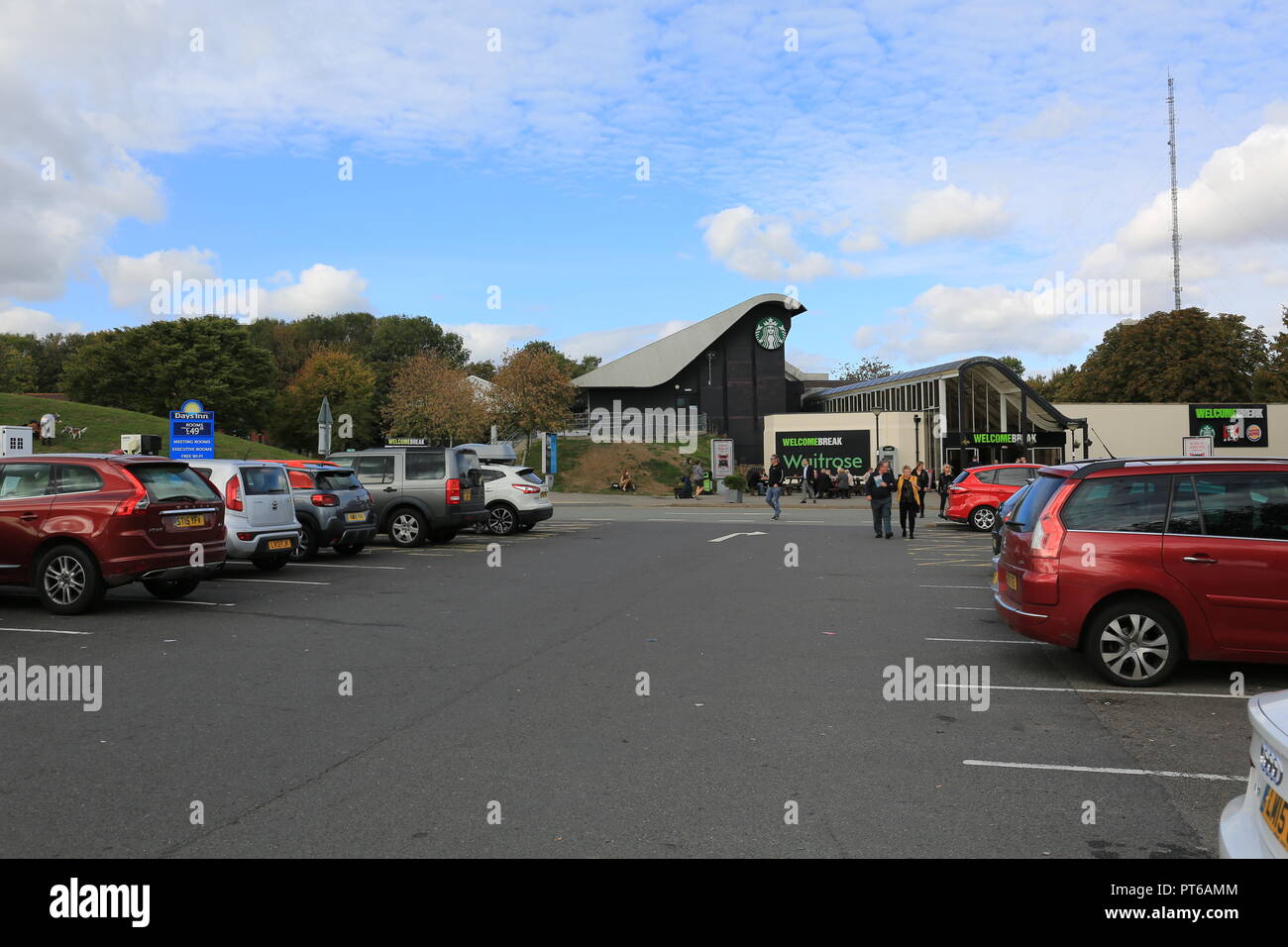 M4 service station Stock Photo Alamy