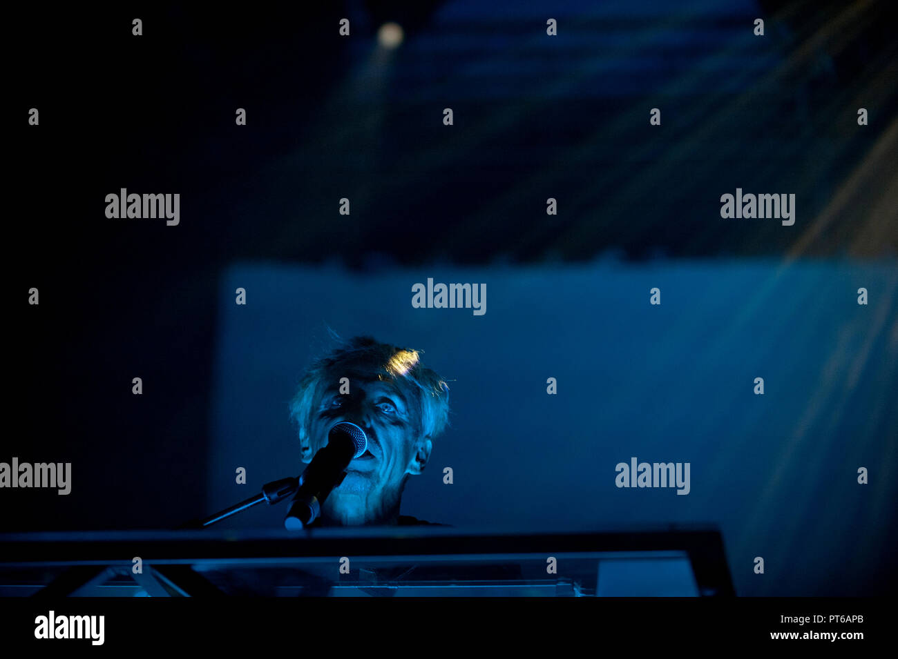 Belgian electronic dance music band Praga Khan performing at the