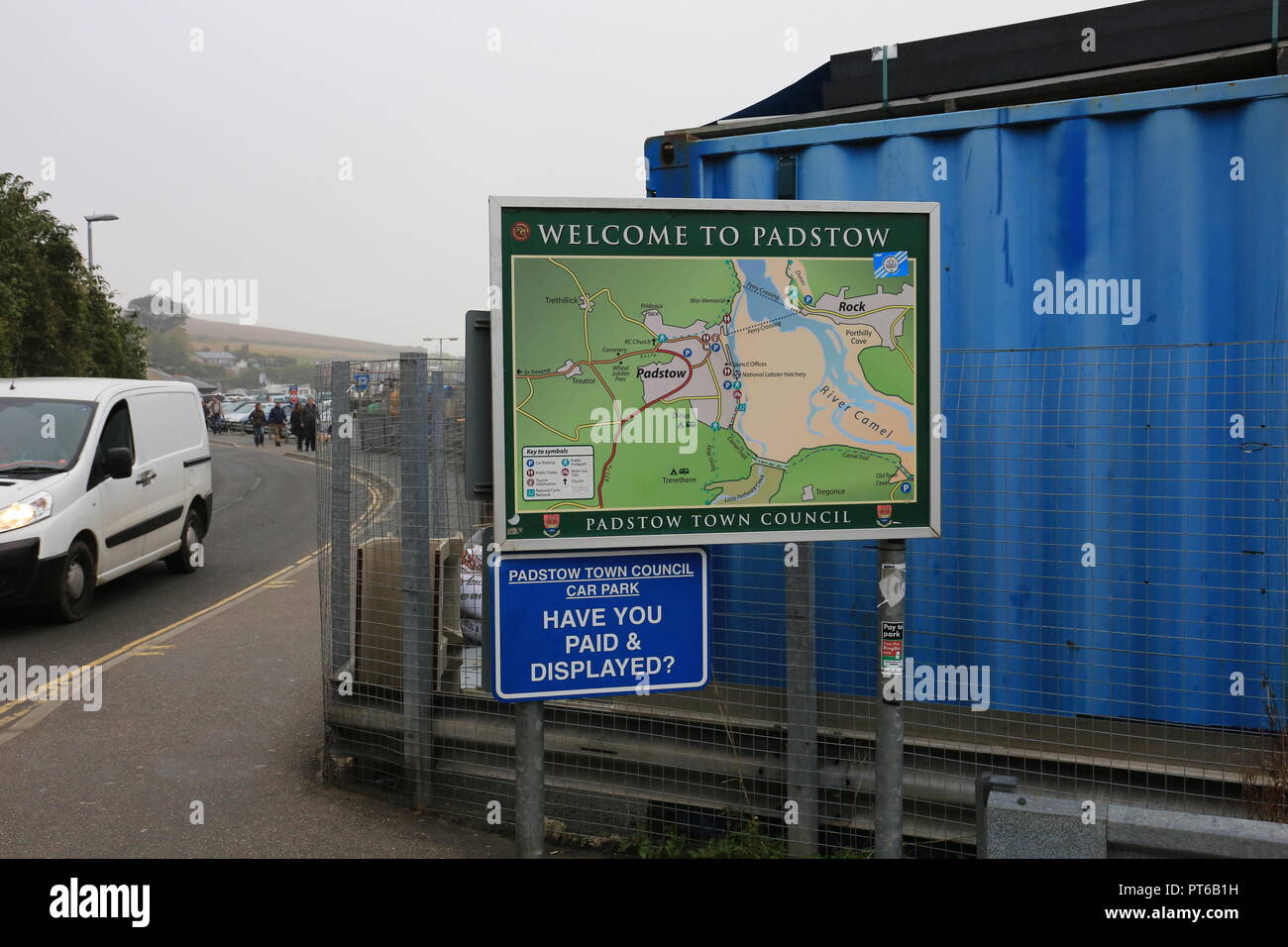Map of Padstow Stock Photo Alamy