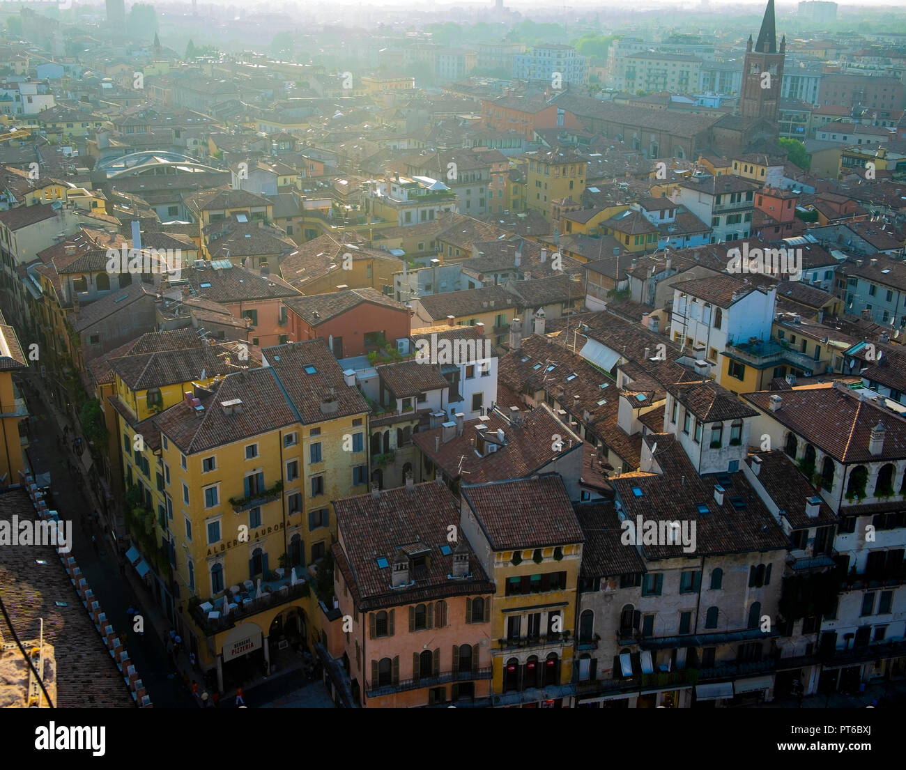 Aerial view of Verona.Veneto, Italy Stock Photo - Alamy