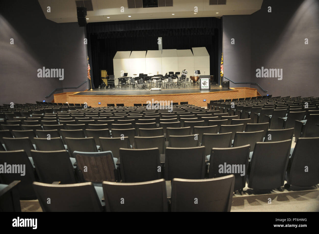 empty auditorium Stock Photo
