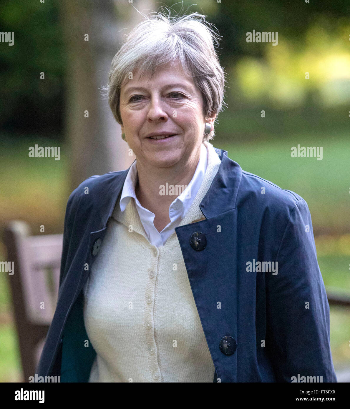 Prime Minister Theresa May arrives for a church service near to her Maidenhead constituency
