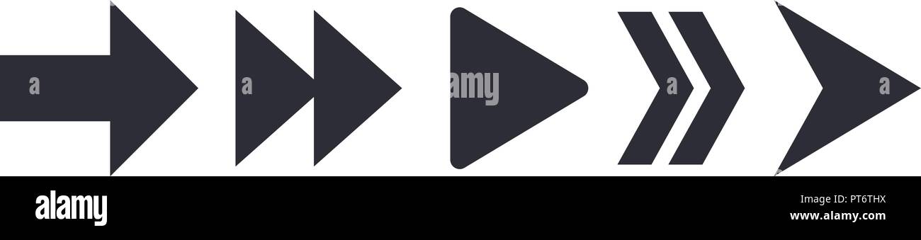 Black arrows Stock Vector
