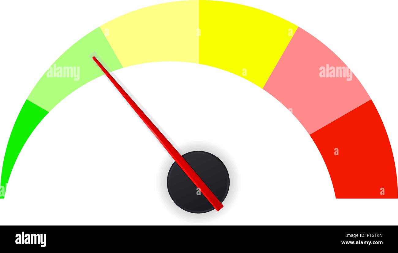 Measuring gauge for temperature, pressure etc Stock Vector