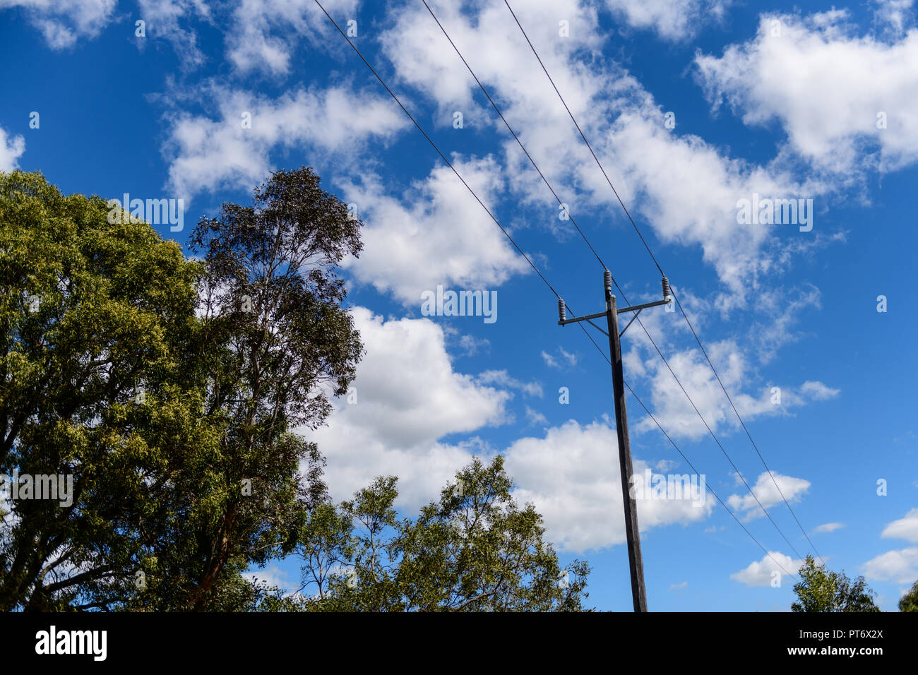 Electricity and power supply rura Australia Stock Photo Alamy