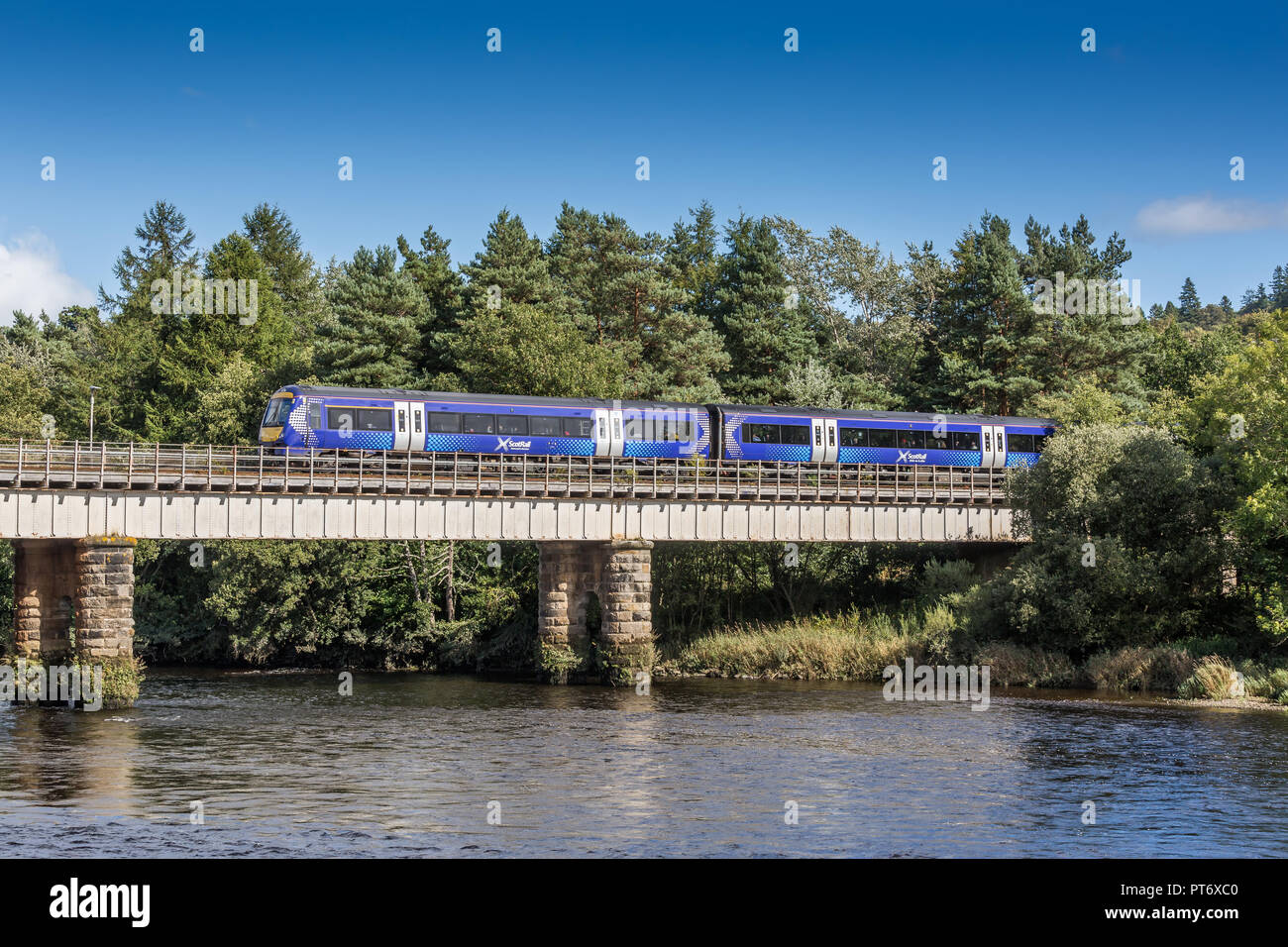 Perth View on the Tay Scotland Railway Vintage Retro Oldschool