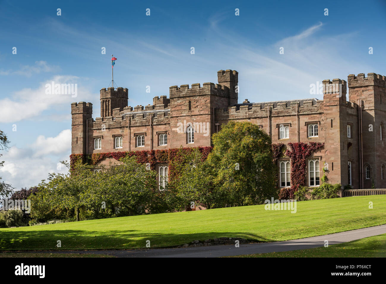 Scone Palace near the city of Perth in Scotland, UK Stock Photo