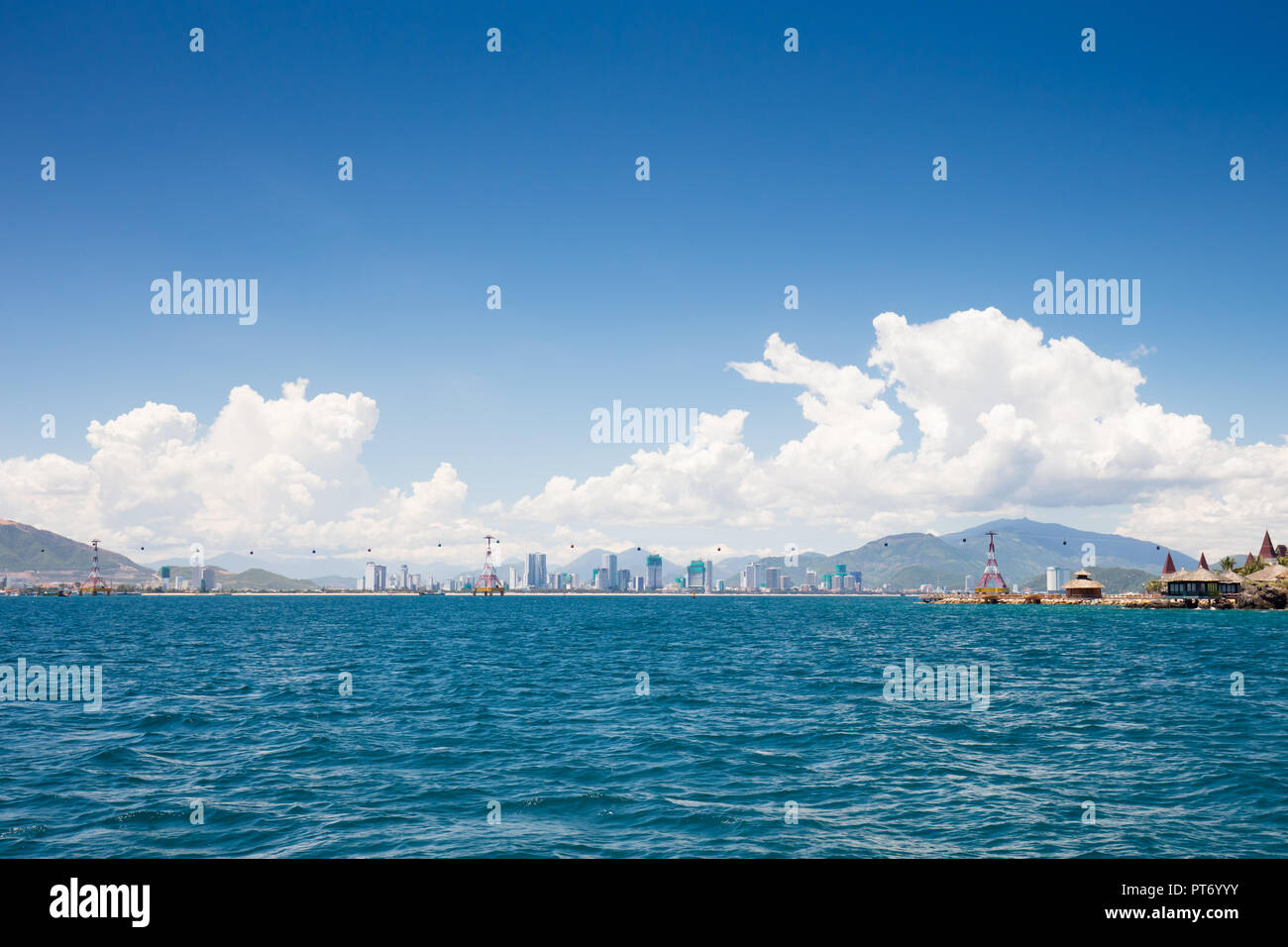 Nha Trang Vietnam Skyline Stock Photo