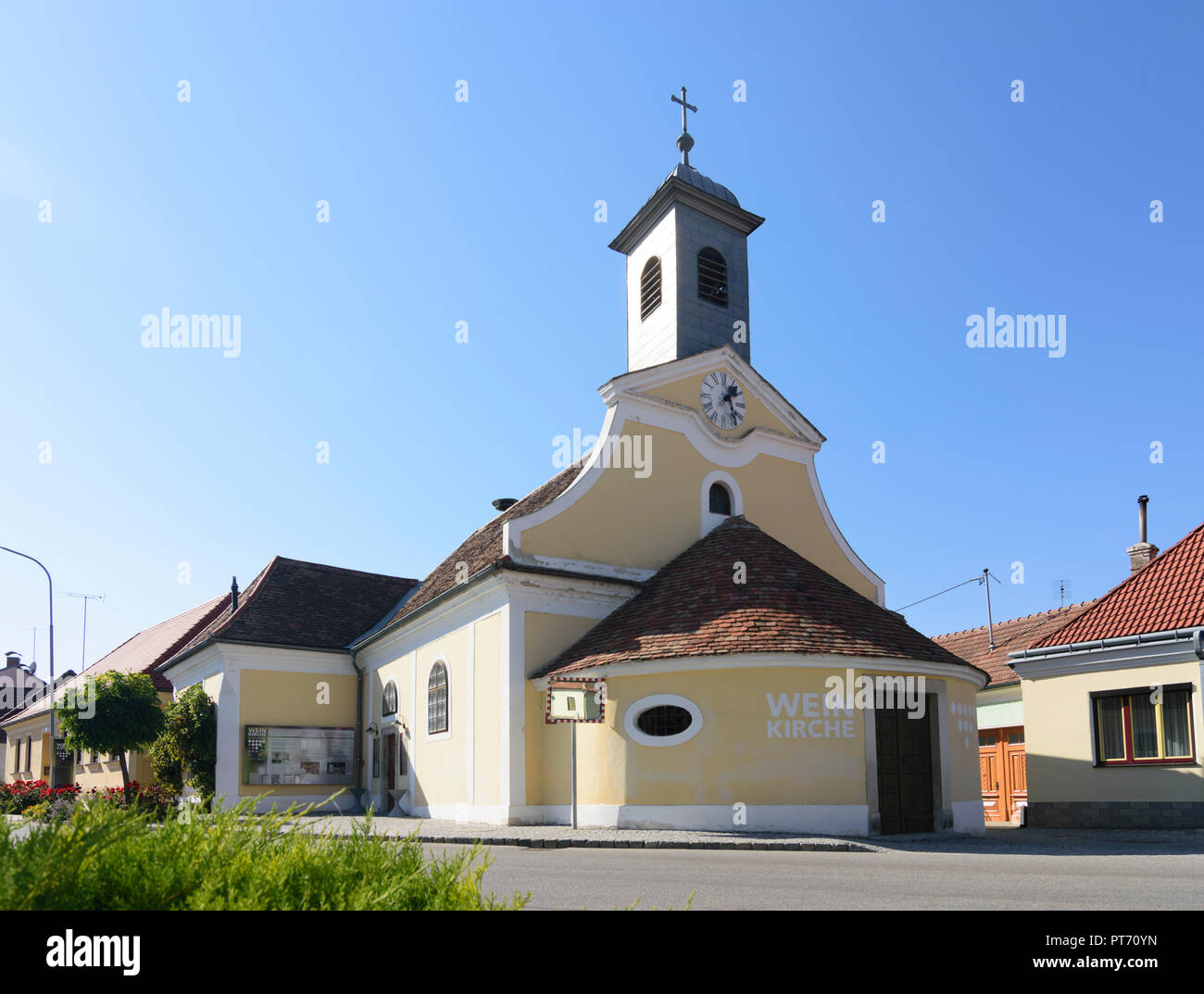 Haugsdorf: church Weinkirche in Jetzelsdorf in Weinviertel, Niederösterreich, Lower Austria, Austria Stock Photo