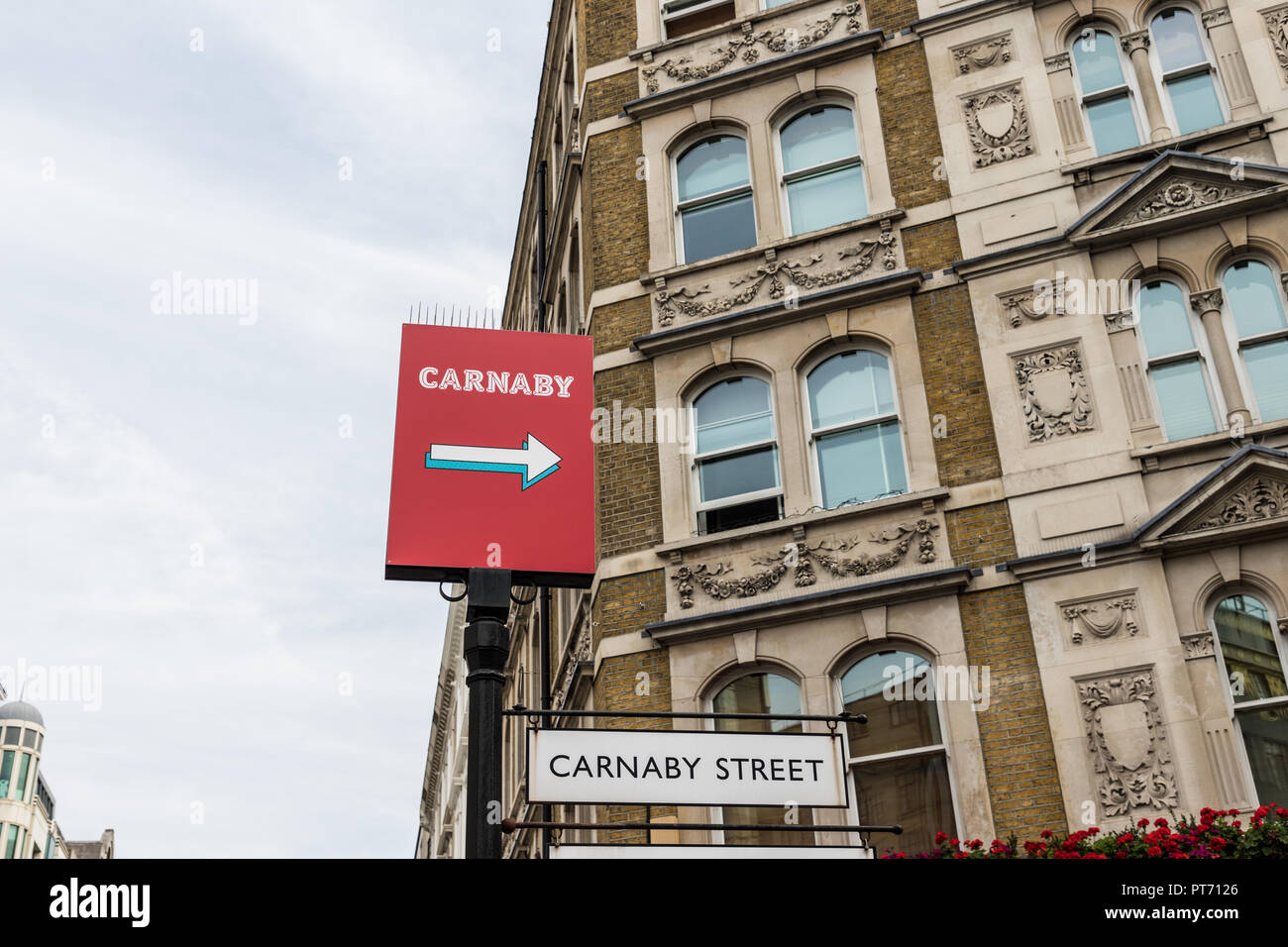 A typical view in London Stock Photo