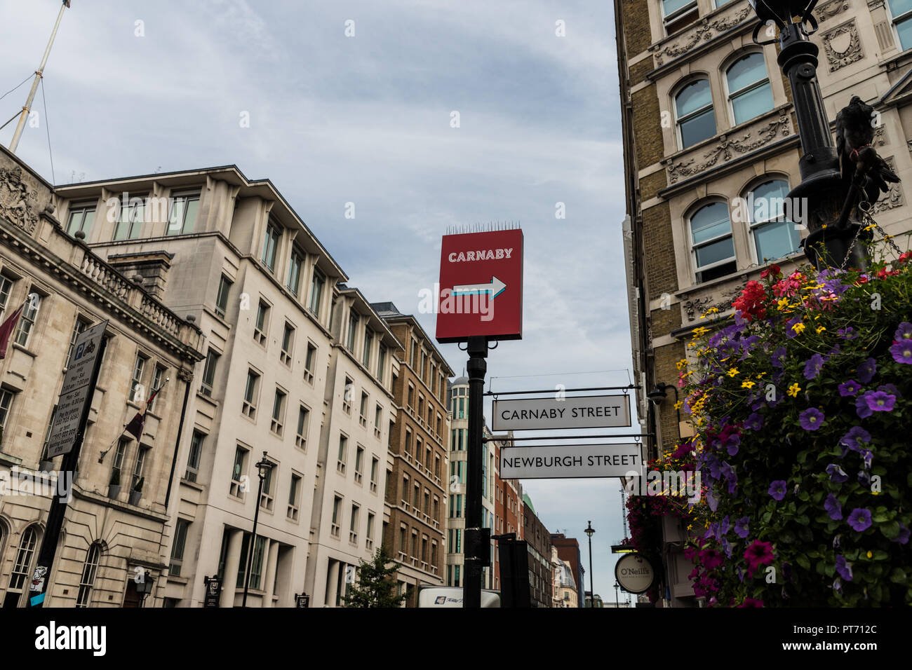 A typical view in London Stock Photo