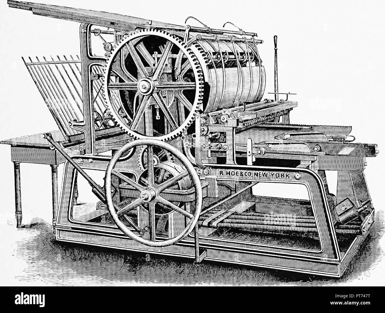 "A short history of the printing press and of the improvements in printing machinery from the