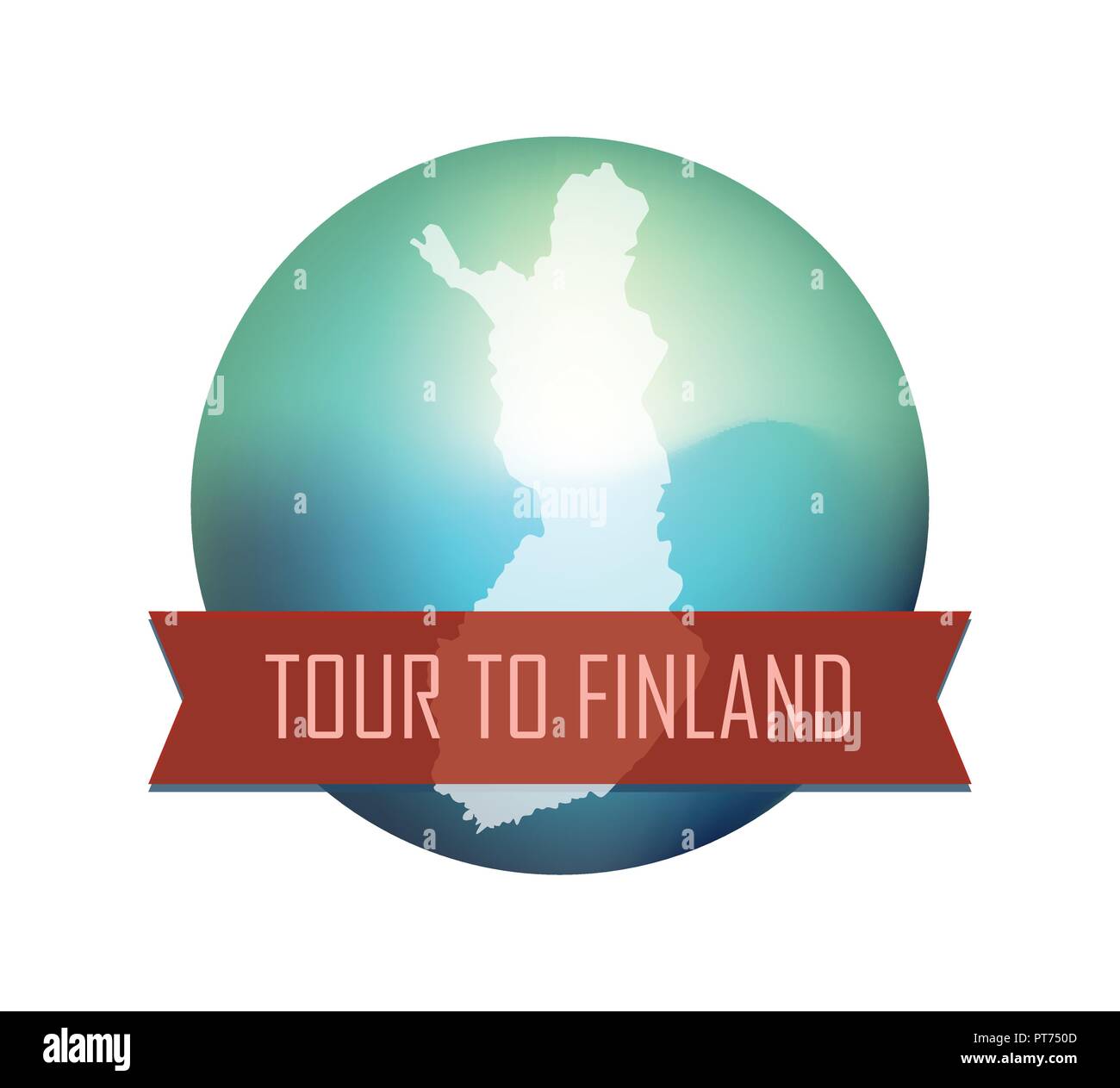 Tour to Finland Stock Vector