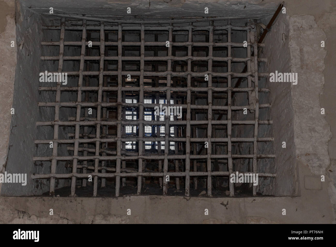 medieval prison iron bars grate detail Stock Photo Alamy